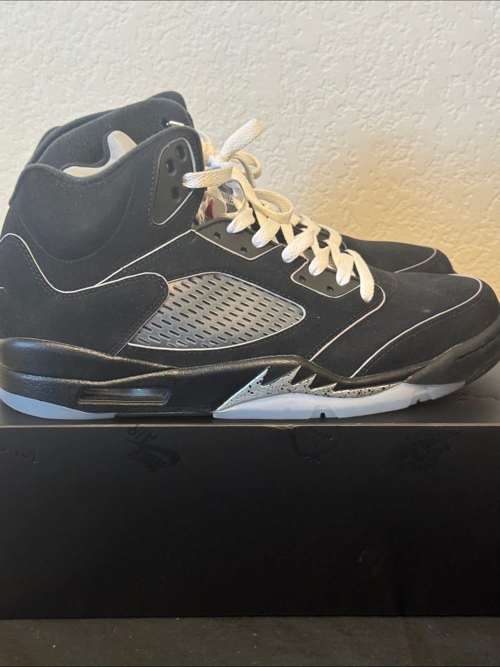 Nike Black and White High-Top Sneakers